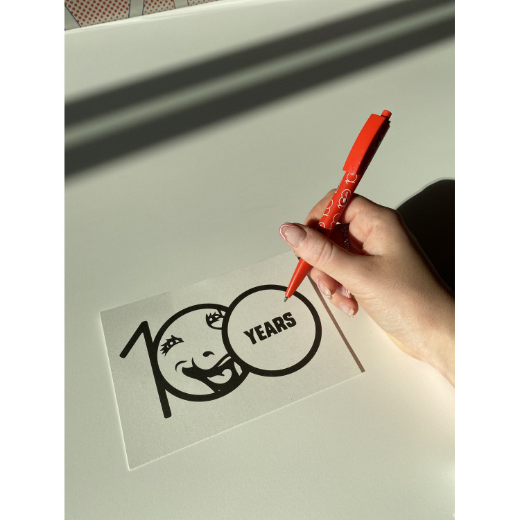 Carte postale à colorier 100 ans La vache qui rit®