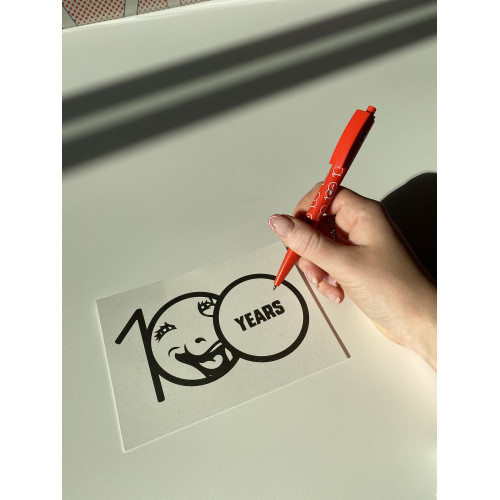 Carte postale à colorier 100 ans La vache qui rit®