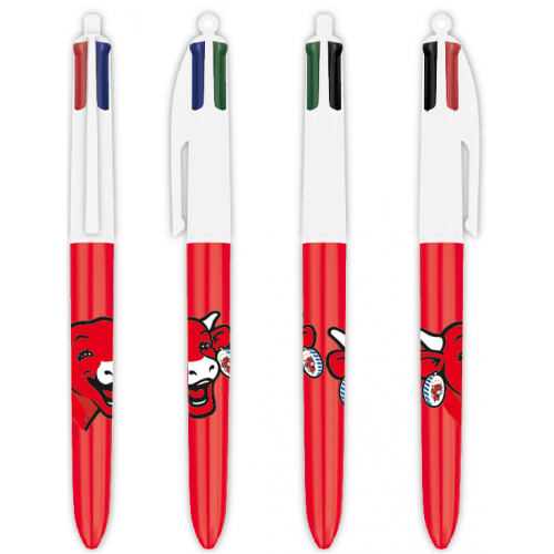 Vue 4 faces du stylo 4 Bic 4 couleurs