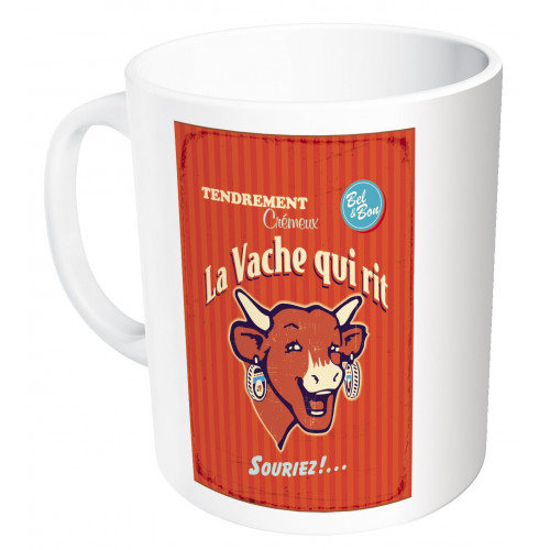 Mug La vache qui rit® Vintage rouge ou crème