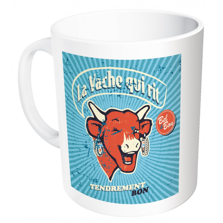 Mug La vache qui rit® Vintage bleu rayons
