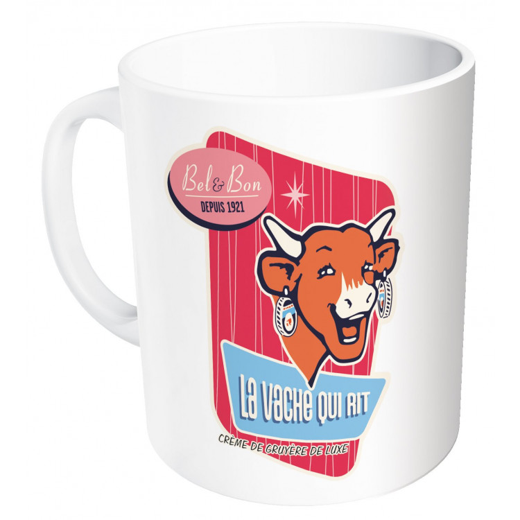 Mug La vache qui rit® Vintage rose vertical