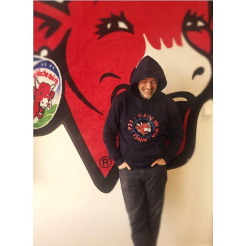 Hoodie coton bio La vache qui rit® "Made in Milk since 1921"