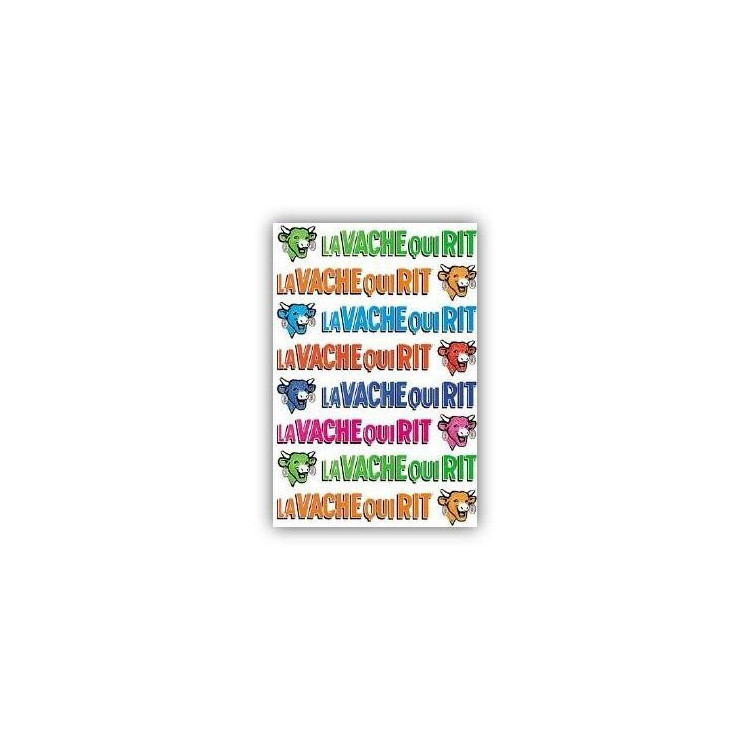 Carte postale  La vache qui rit® Têtes et noms colorés