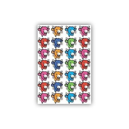 Carte postale  La vache qui rit® Têtes colorées